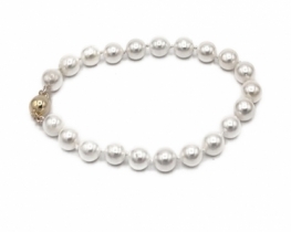 Pearl Bracelet Akoya 6 mm Gold