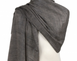 Pashmina Scarf Majestic - Brown gray, Green, Black gray
