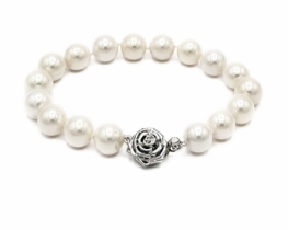 Pearl Bracelet Evita P. 10 - Silver Rose