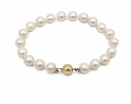 Pearl Bracelet Miramar 8 mm AA Gold