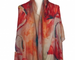 Pashmina Scarf Red Poppy - SUMMER