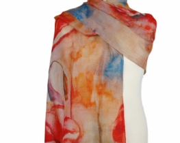 Pashmina Scarf Red Poppy - SUMMER