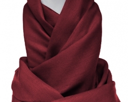 Šal PURE CASHMERE - bordo