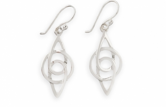 Silver Earrings Spinner