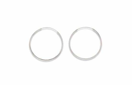 Silver Earrings Hoops 12 - 20 mm