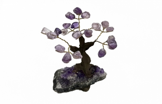 Decorative Tree with Amethyst Crystals