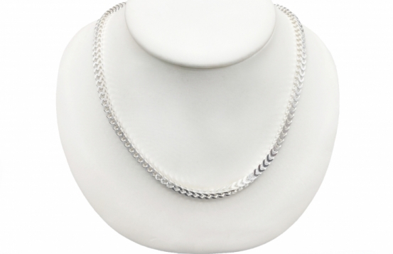 Silver Men's Chain Franco 50 & 60 cm