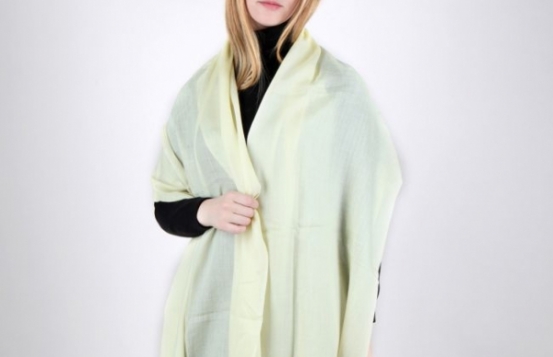 PURE CASHMERE SCARF - White